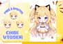 design a custom chibi vtuber live2d model for streaming